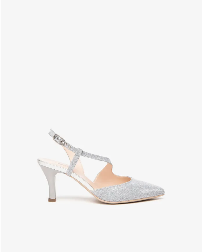 Nero Giardini Slingback Argento