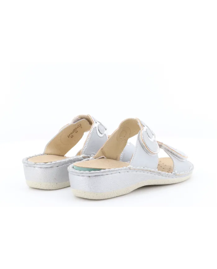 Cinzia Soft Ciabatta Argento
