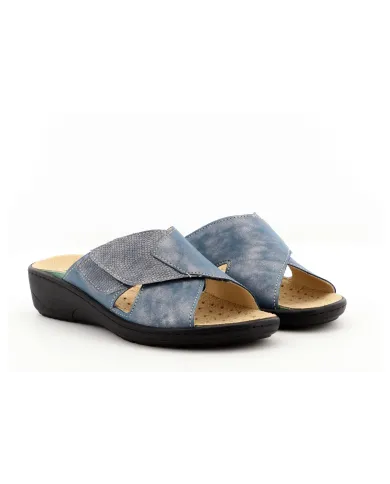 Cinzia Soft Ciabatta Blu
