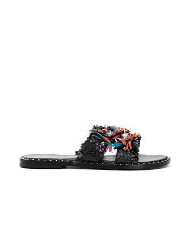 CafèNoir Ciabatta Nero - Glamour Calzature