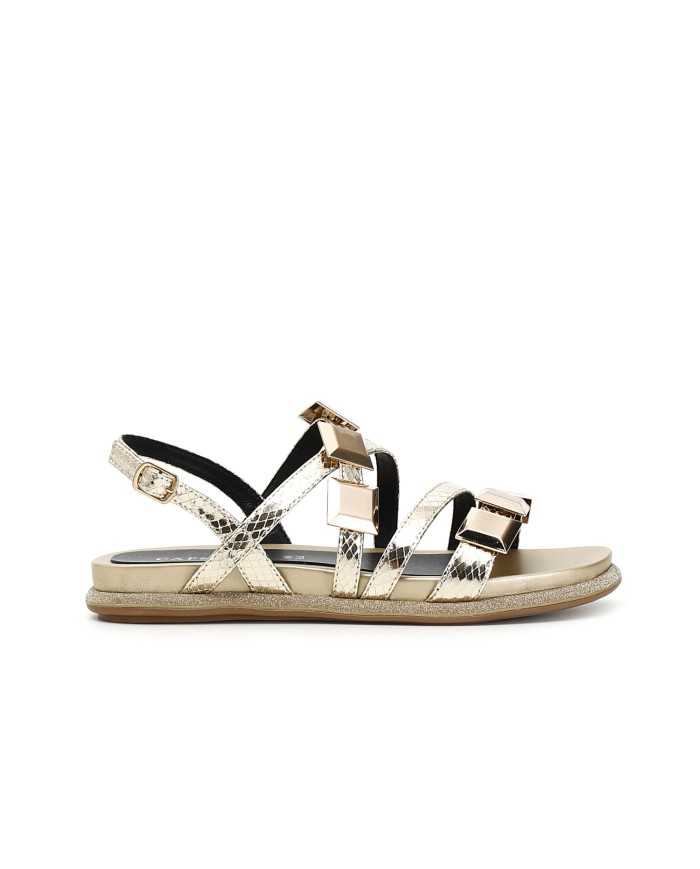 CafèNoir Sandalo Pelle Oro - Glamour Calzature