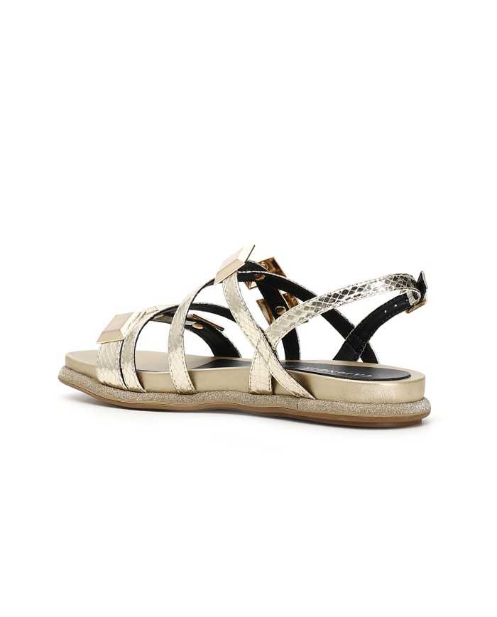 CafèNoir Sandalo Pelle Oro - Glamour Calzature