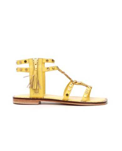 CafèNoir Sandalo Pelle Giallo - Glamour Calzature
